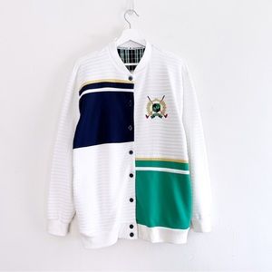 Vintage Alfred Dunner Golf Sweatshirt Cardigan